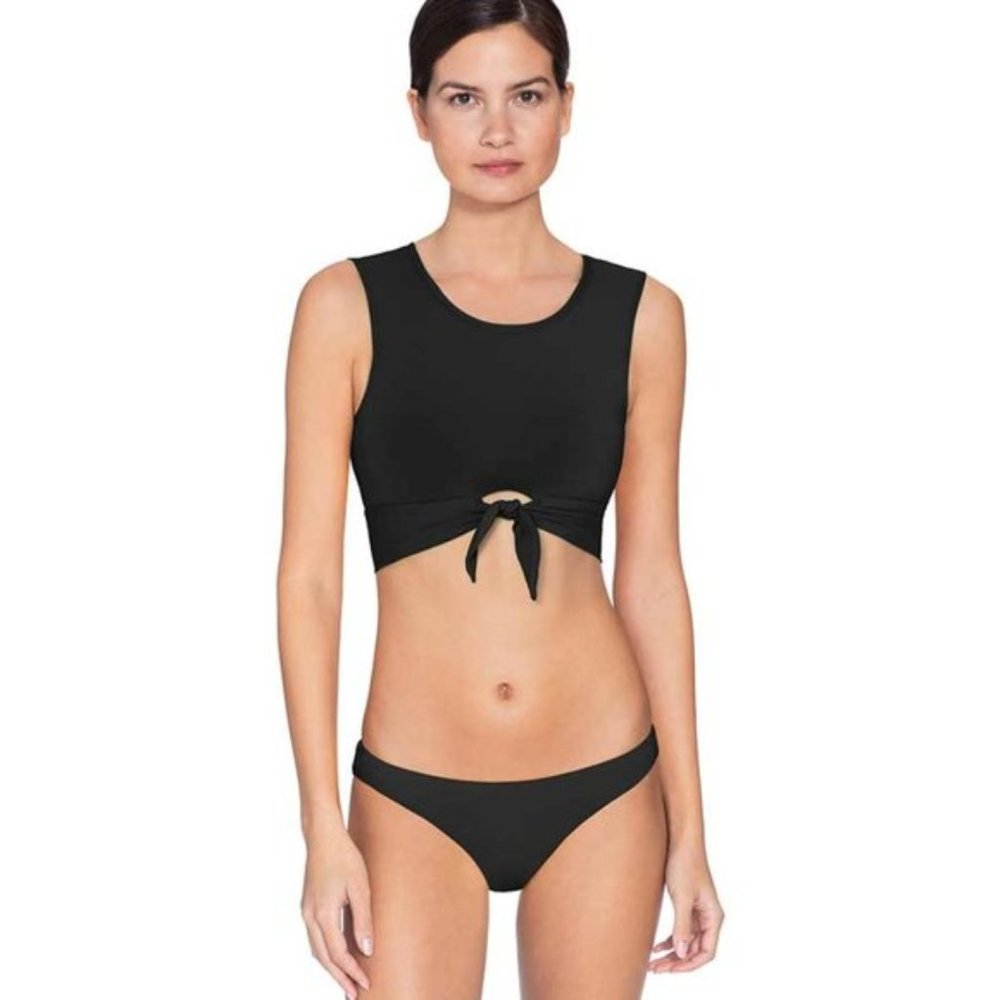 ROBIN PICCONE AVA BLACK TANK BIKINI TOP